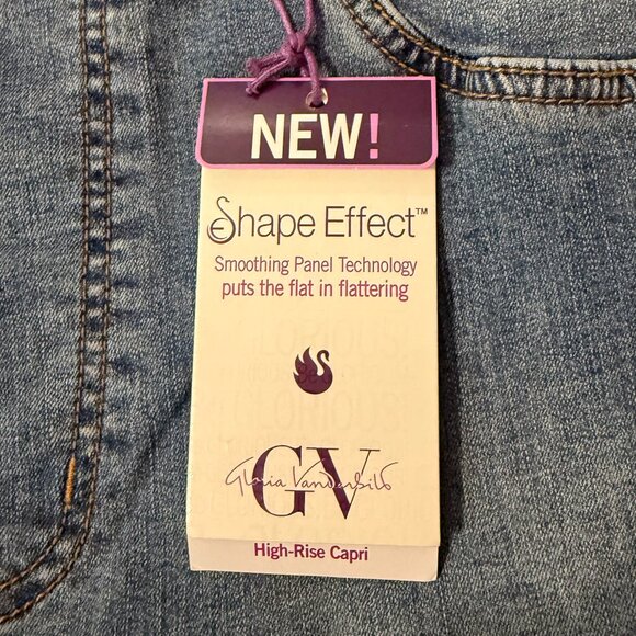 Gloria Vanderbilt Pull-On Hi-Rise Capri Jeans – Size 16 - Picture 12 of 16